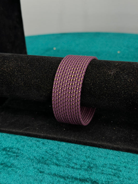 Dark Purple Plain Bangles Size 2.12