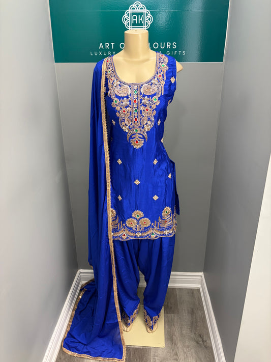 Royal Blue Handwork Farshi Salwar Suit AK6974-2526
