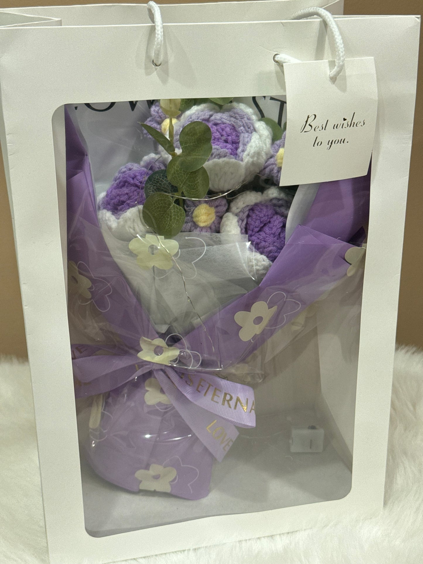 Crochet Flower Bouquets Purple V2