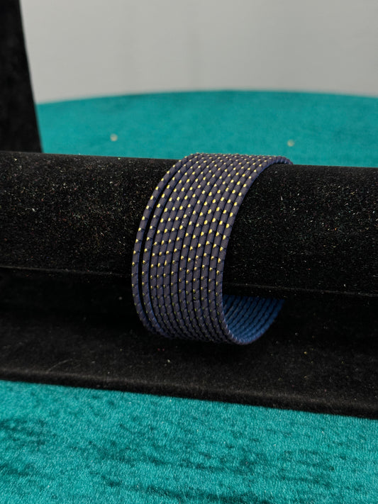 Navy Plain Bangles Size 2.12
