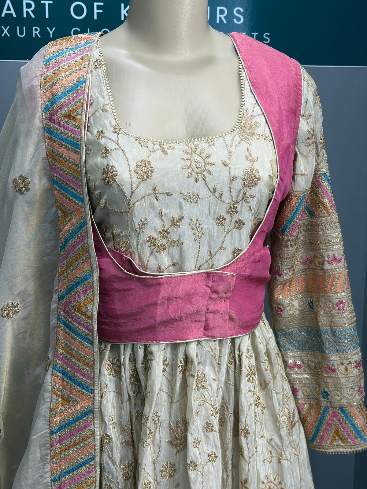 Shimmer Vest Anarkali- AK65-1126