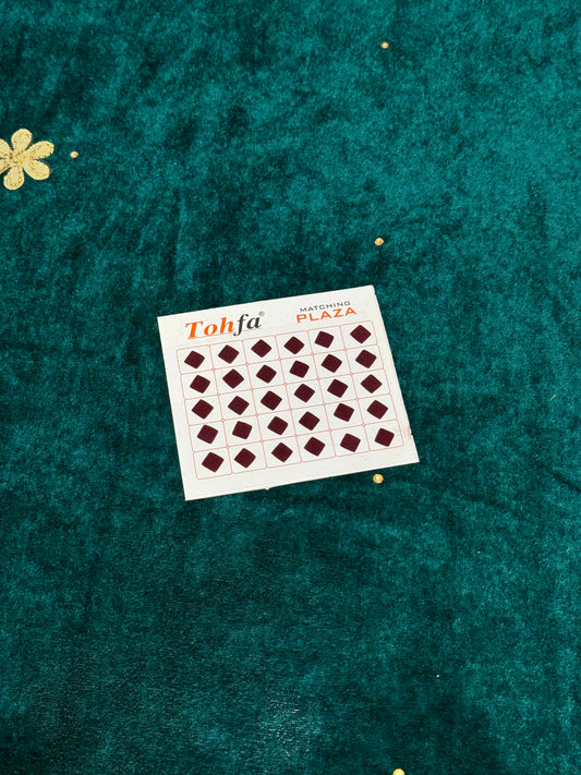 Tohfa Sqaure Brown Bindis