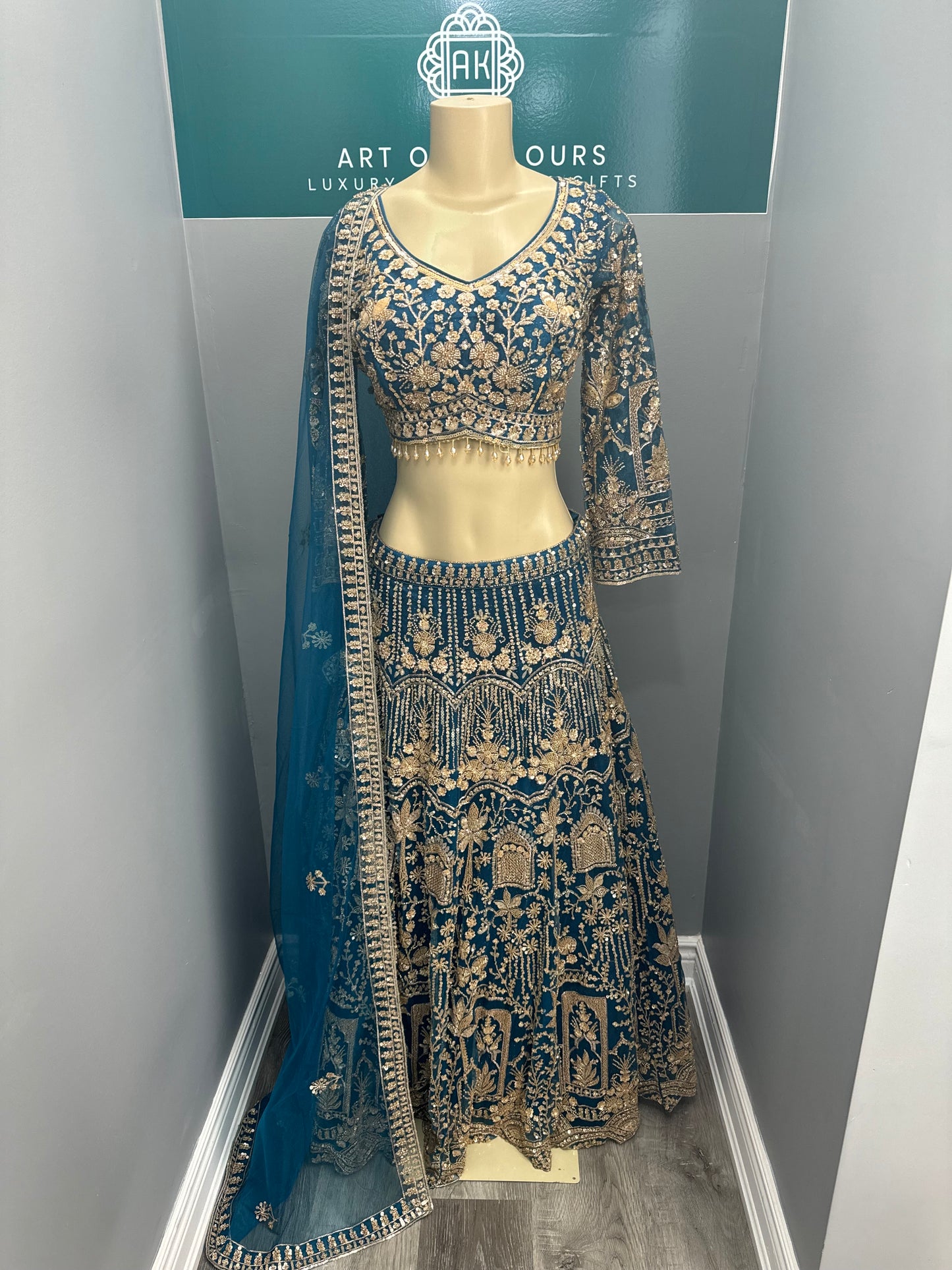 Beautiful Embroidered & Beaded Lehenga