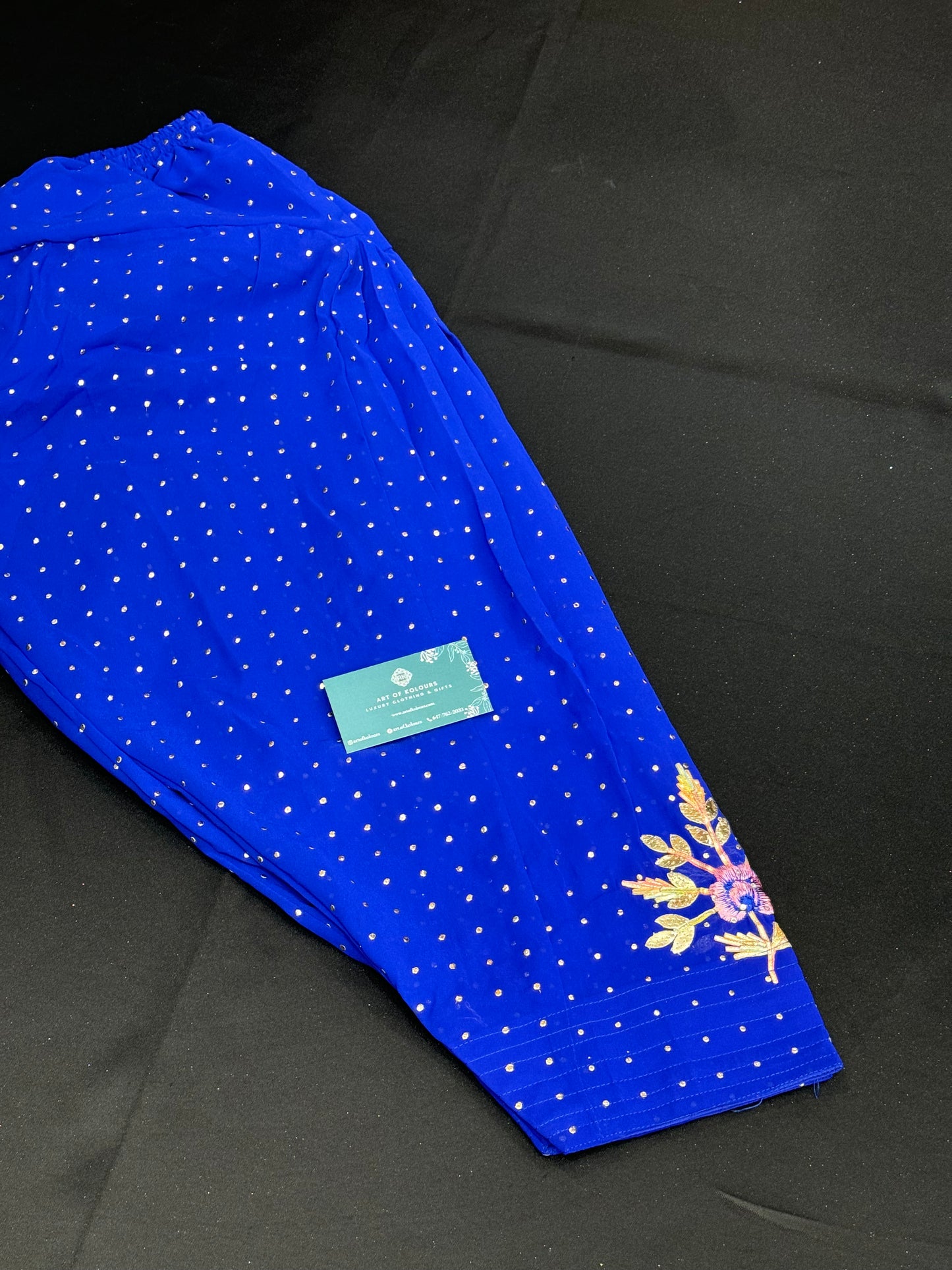 Pavi Kids Frock Salwar Suit- Royal Blue