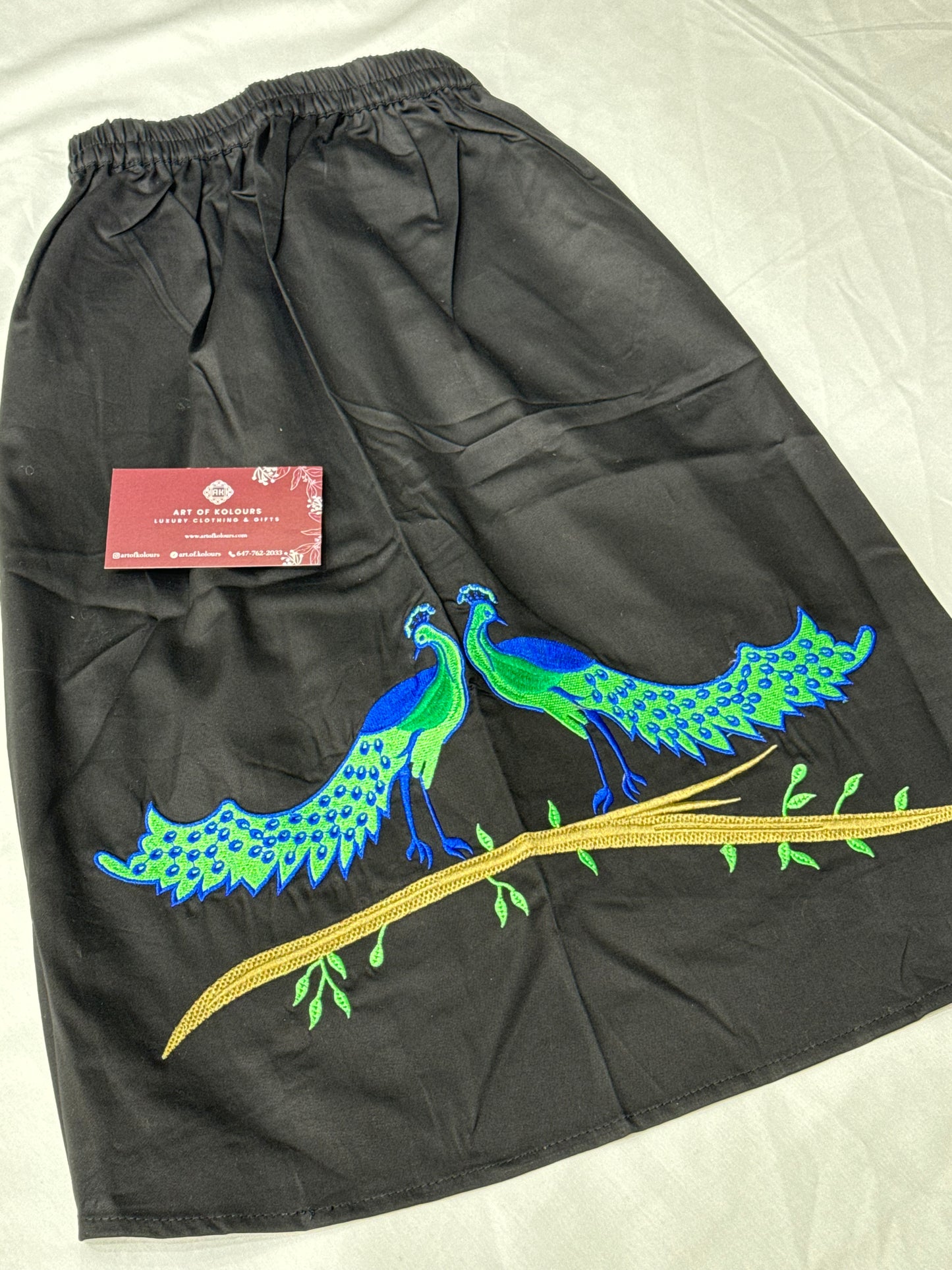 Randy Boys Kurta Chadra- Black