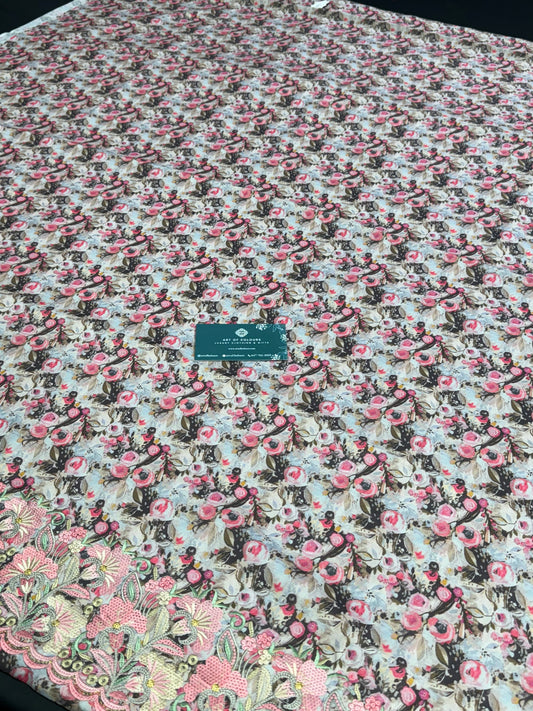 Amro Bibi Pink Unstitched Suit