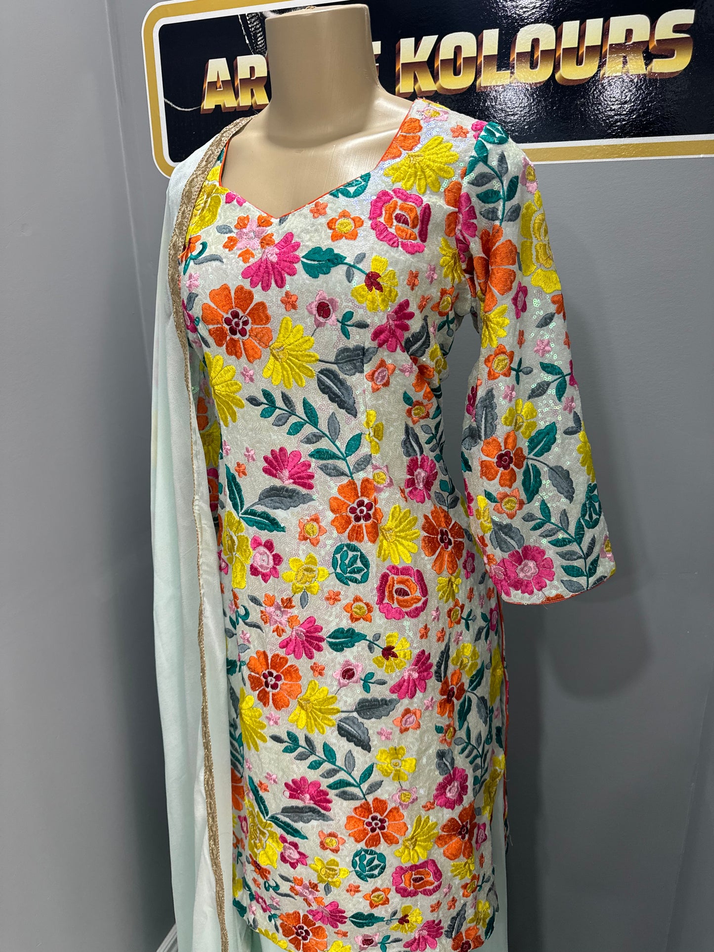 Taga Sequence Sharara Suit 4 Piece