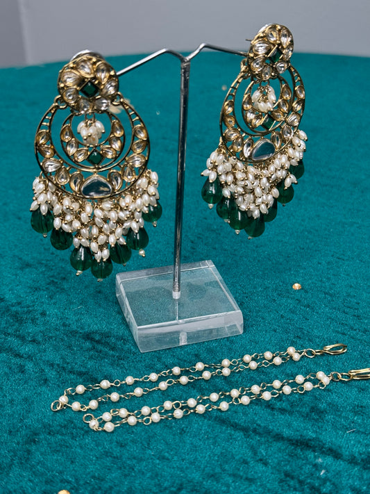 Chandbani Earrings with Removable Sahara