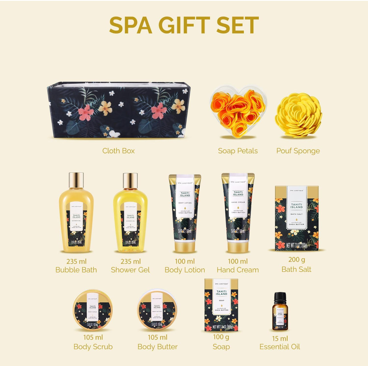 Spa Luxeitque Tahiti Island Gift Set
