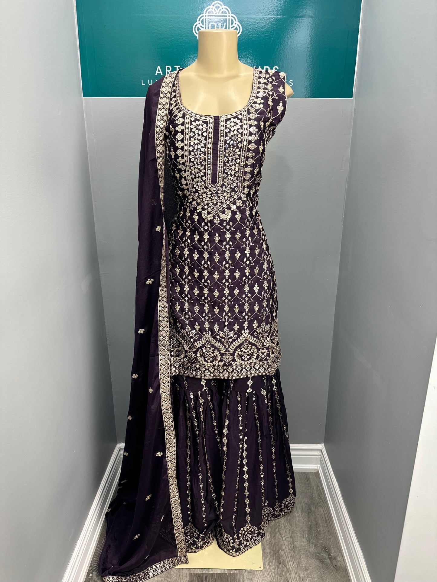 Readymade Gharara Suit- AK4649-38