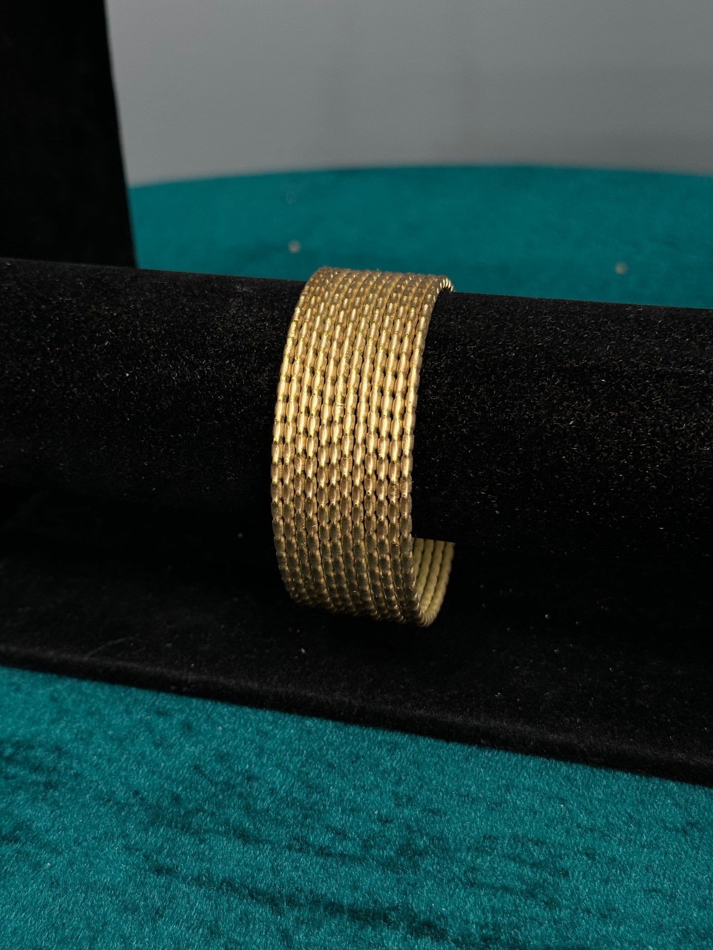 Gold Plain Bangles Size 2.12