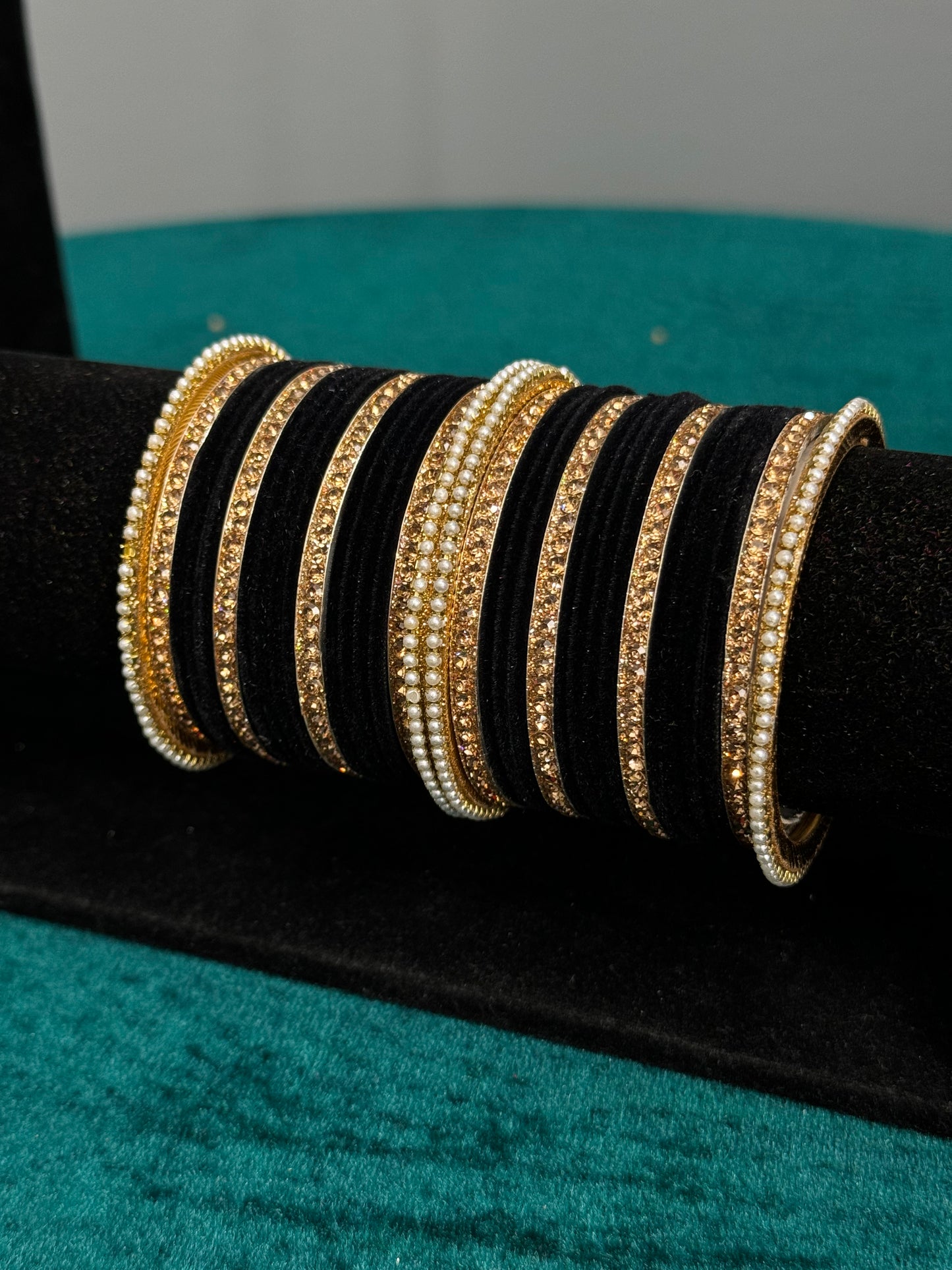 Designer Velvet Work Bangles