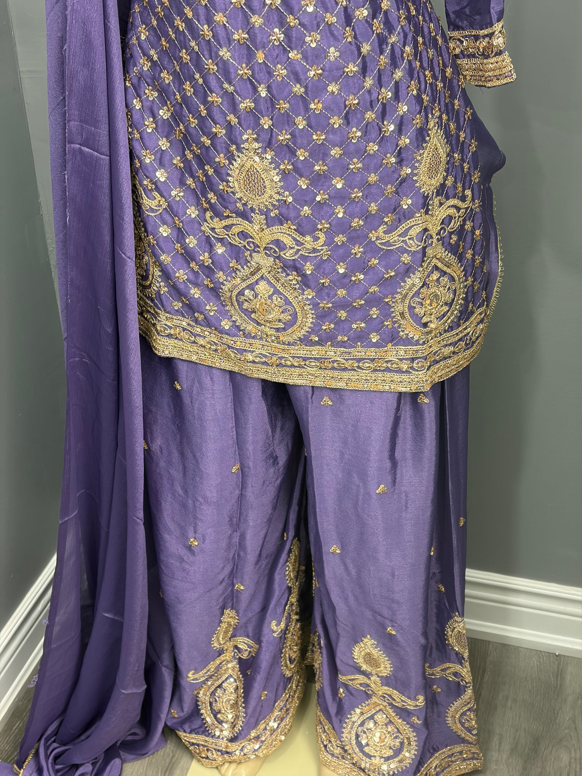 Readymade Sharara Suit- AK5758-0826