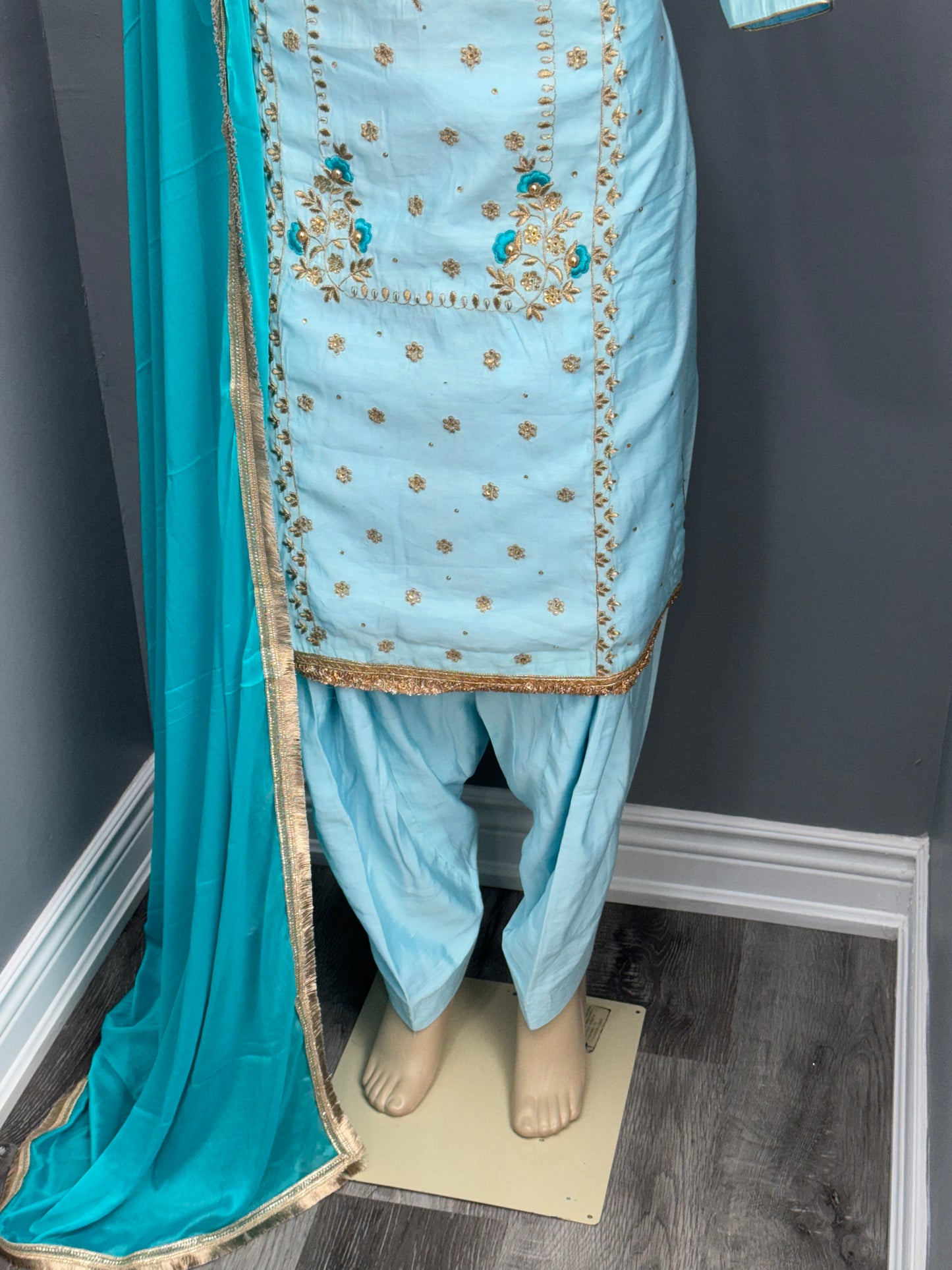 Machine Work Cotton Salwar Suit