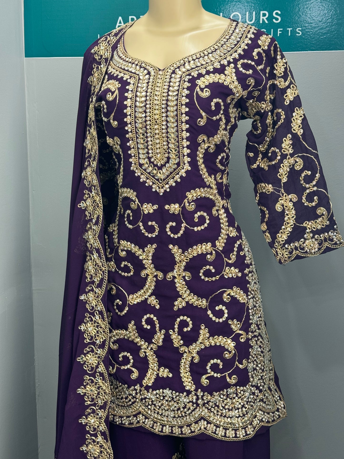 Readymade Gharara Suit- AK5456-02