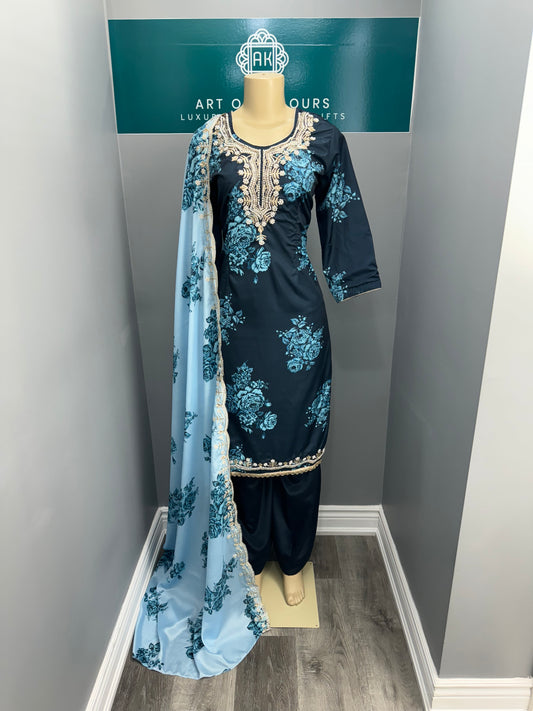Jandu Printed Sharara Suit