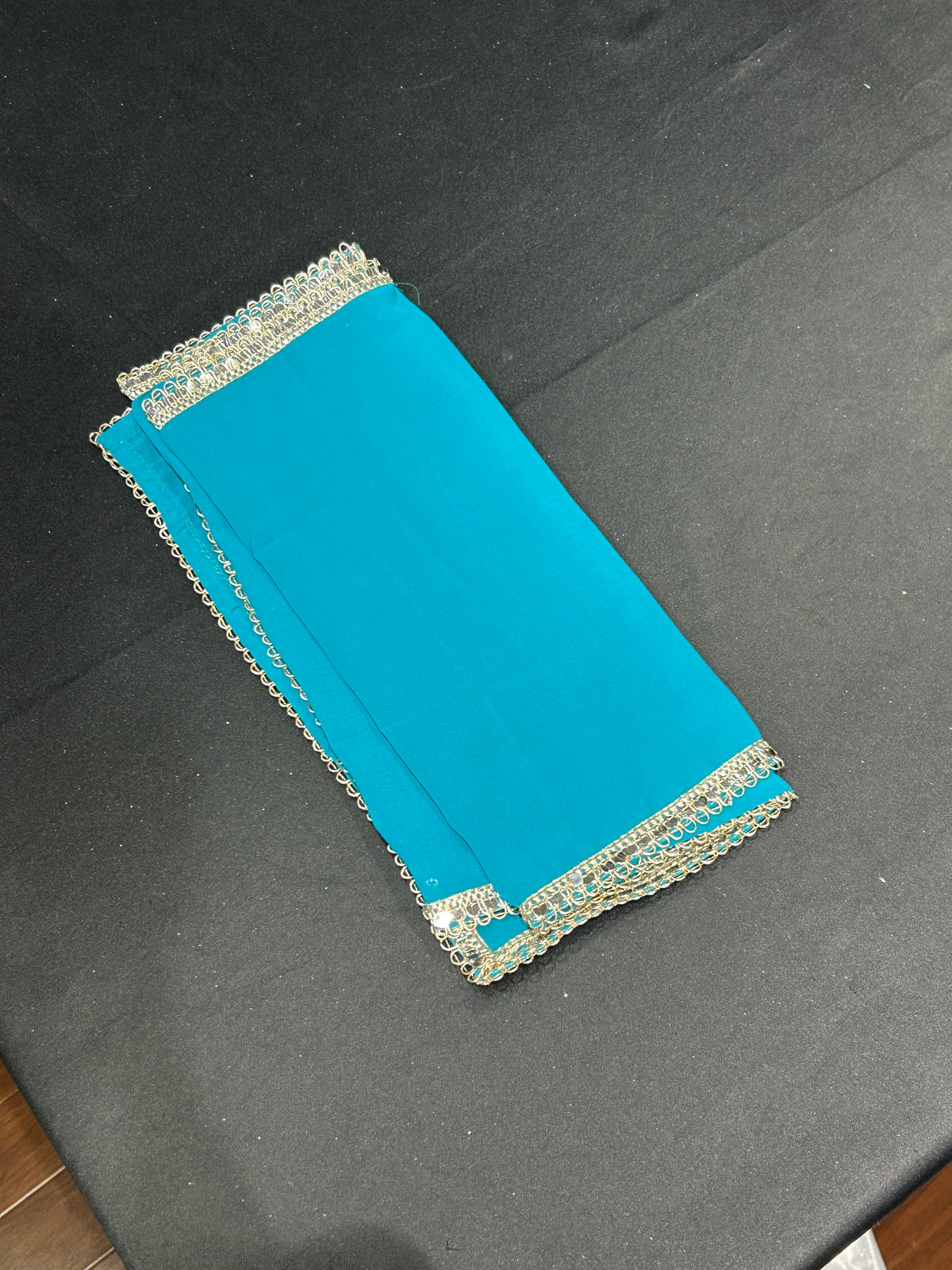 Kids Blue Mirror Work Salwar Suit (Size 20~34)