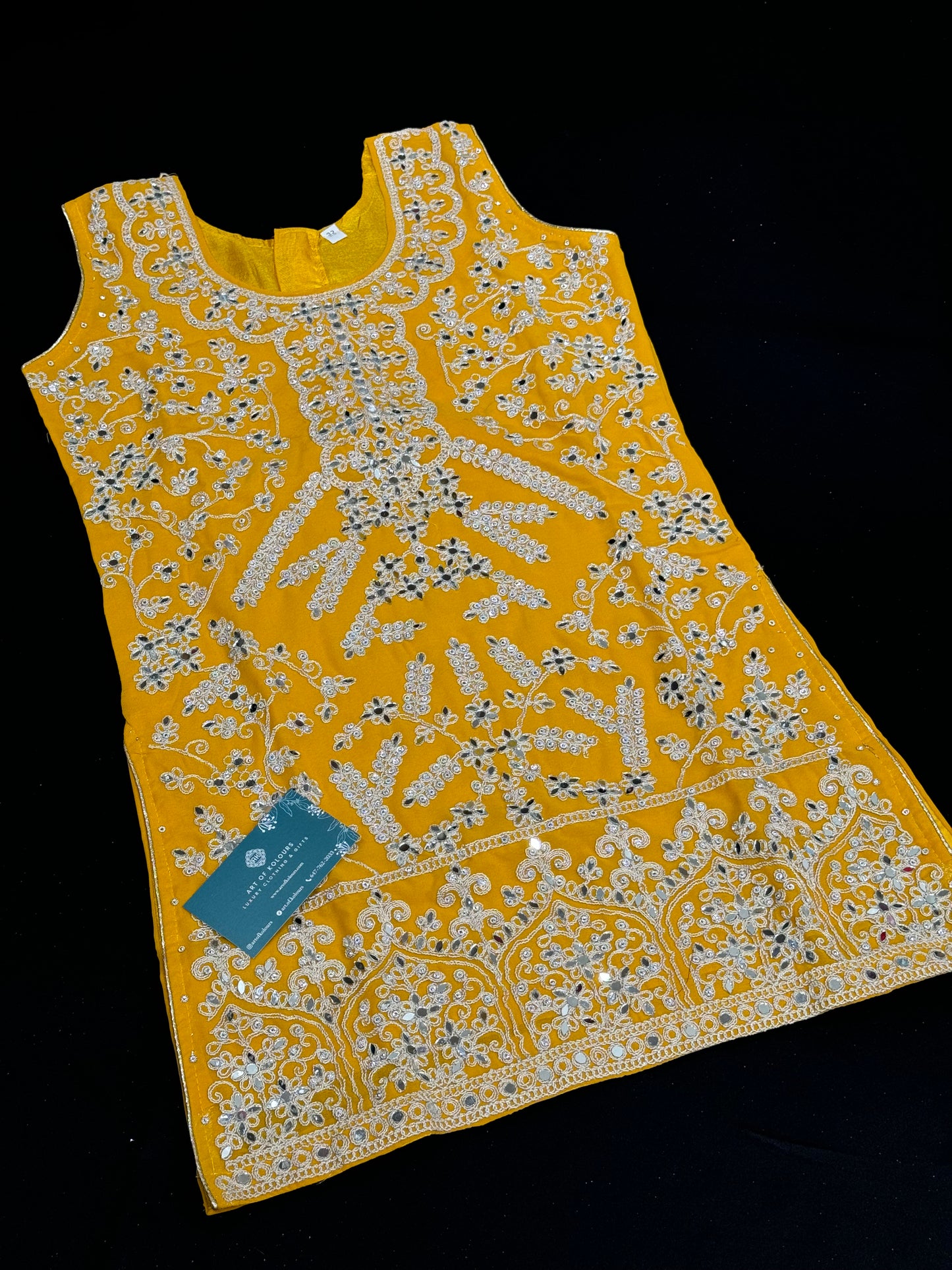 Lavleen Kids Salwar Suit- Yellow