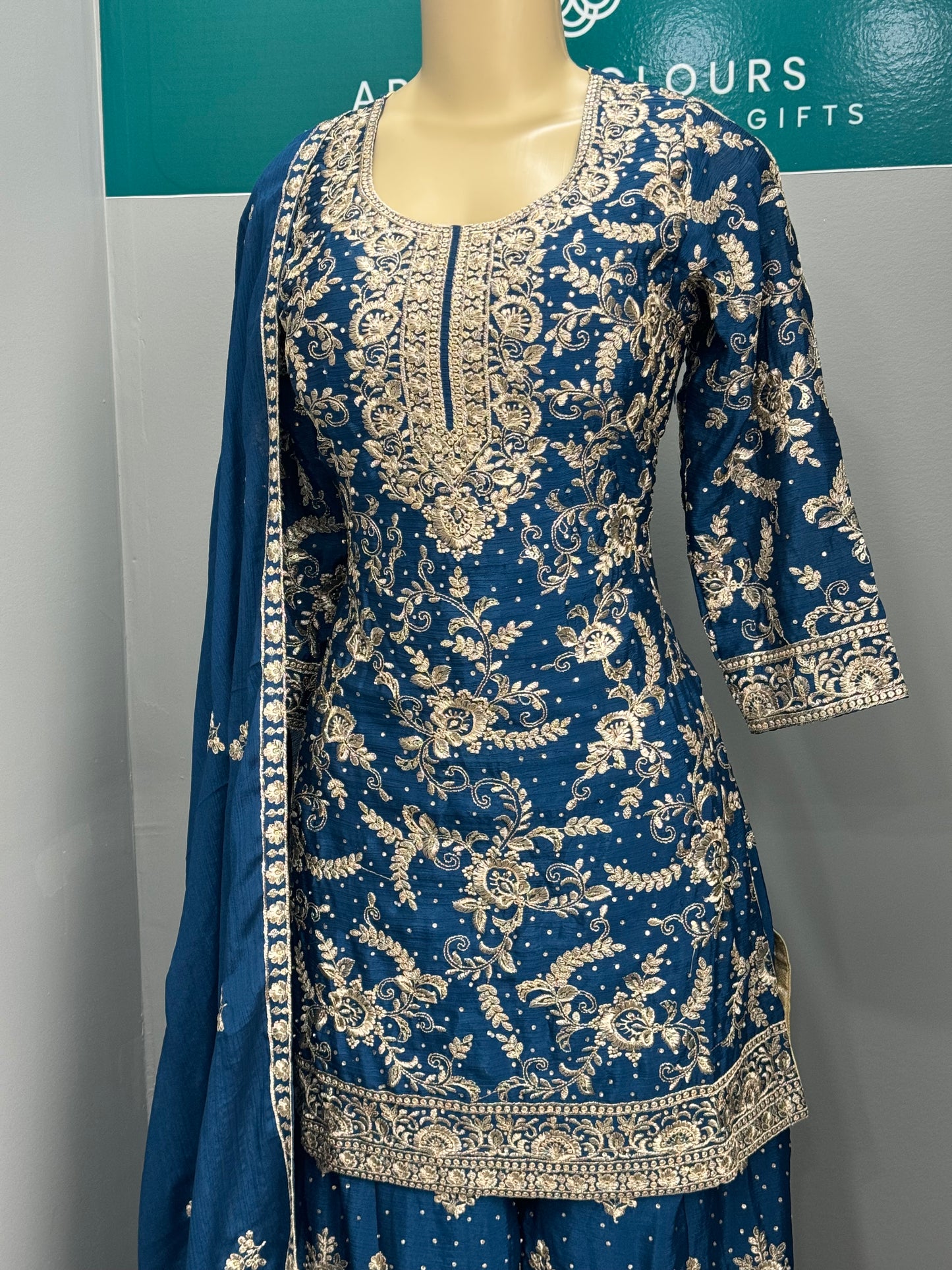 Readymade Sharara Suit- AK7073-18