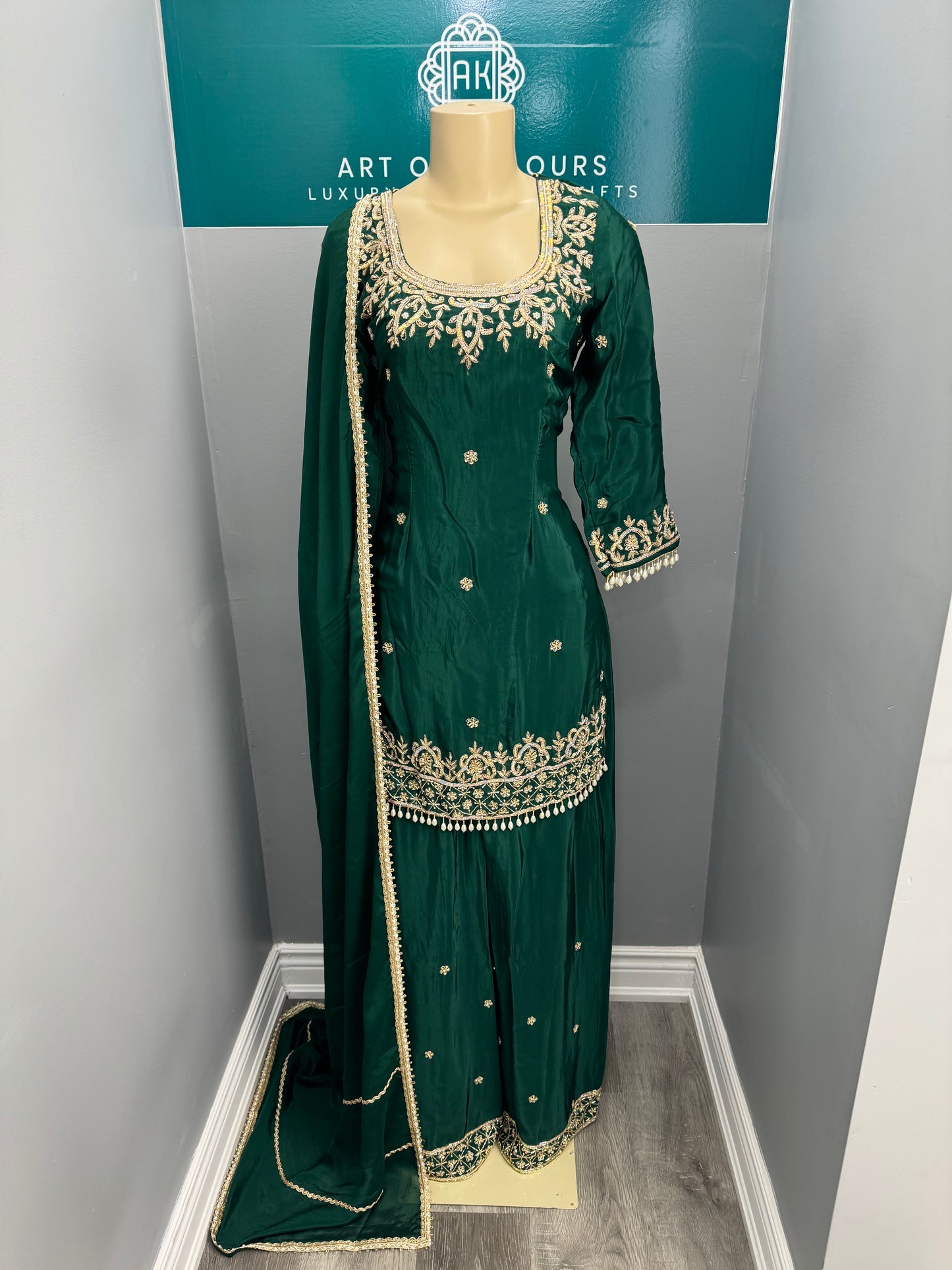 Handwork Sharara Suit-AK0698