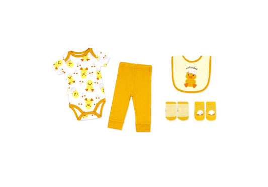 5 Piece Set: Yellow Duck
