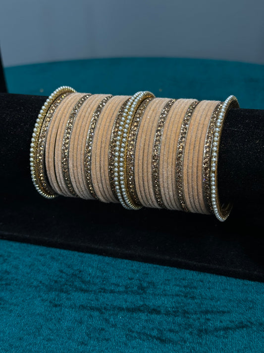 Designer Velvet Work Bangles
