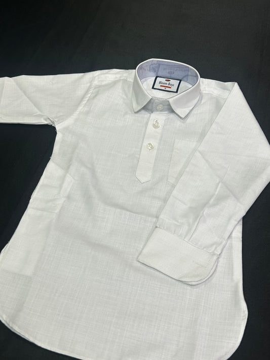 Karan Boys Kurta Pajama- White (Size 24~30)