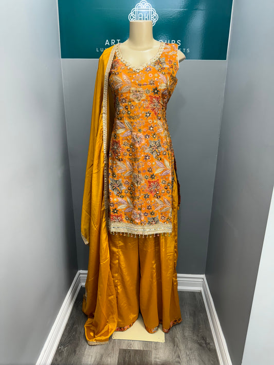Readymade Shimmer Sharara Suit- AK6465-16