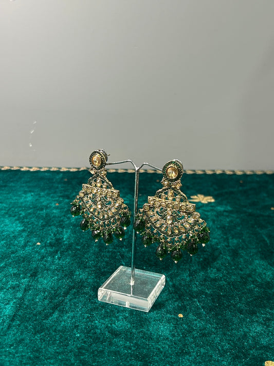 Green Esha Earrings