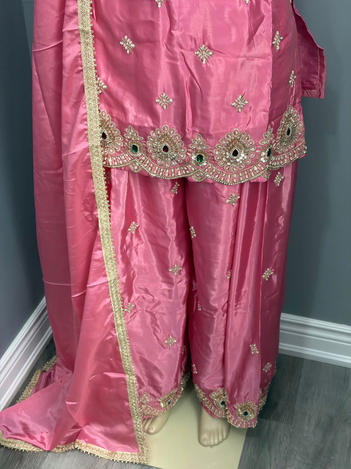 Readymade Crepe Sharara Suit- AK5758-0526