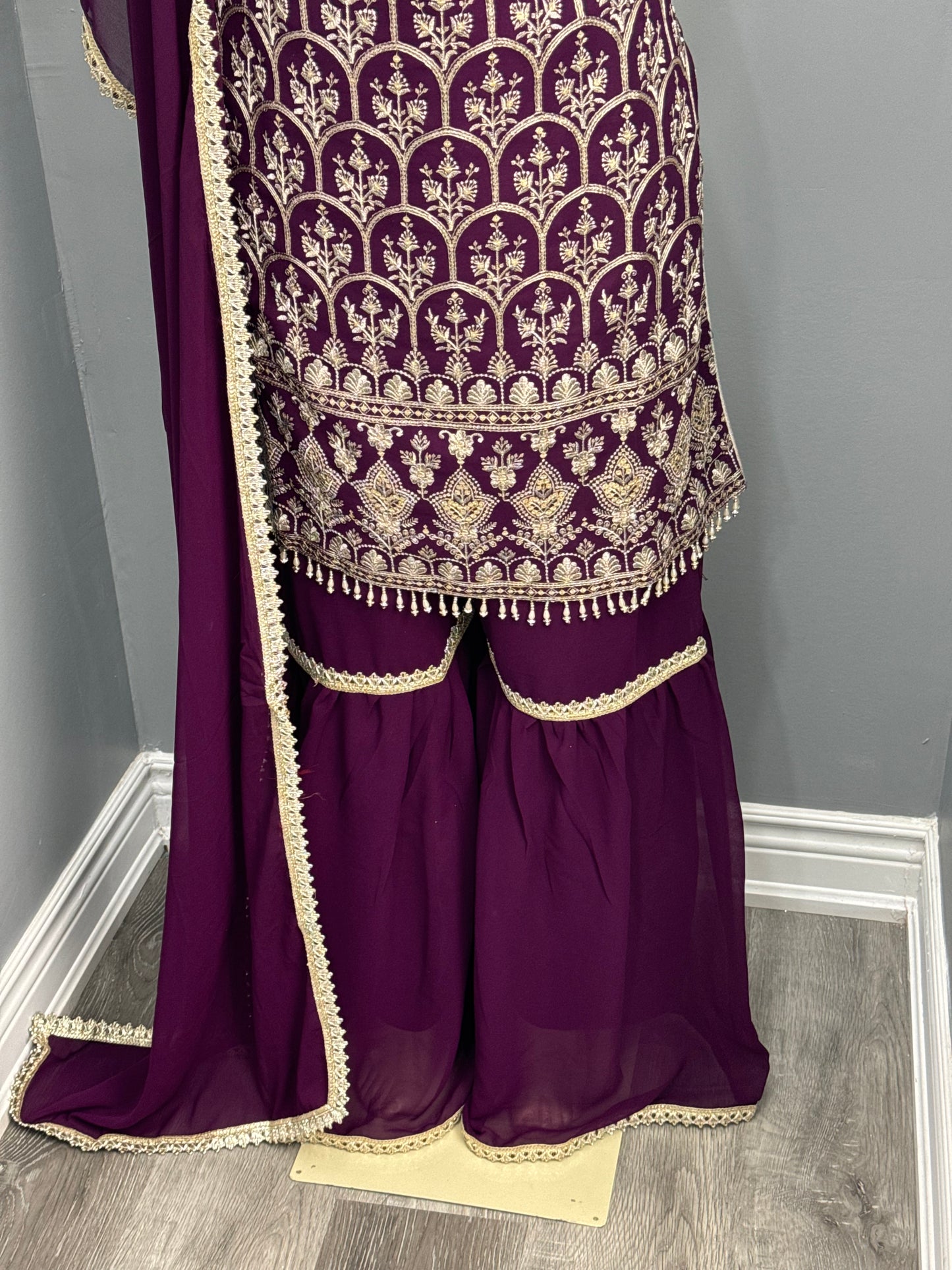 Readymade Gharara Suit- AK4649-43