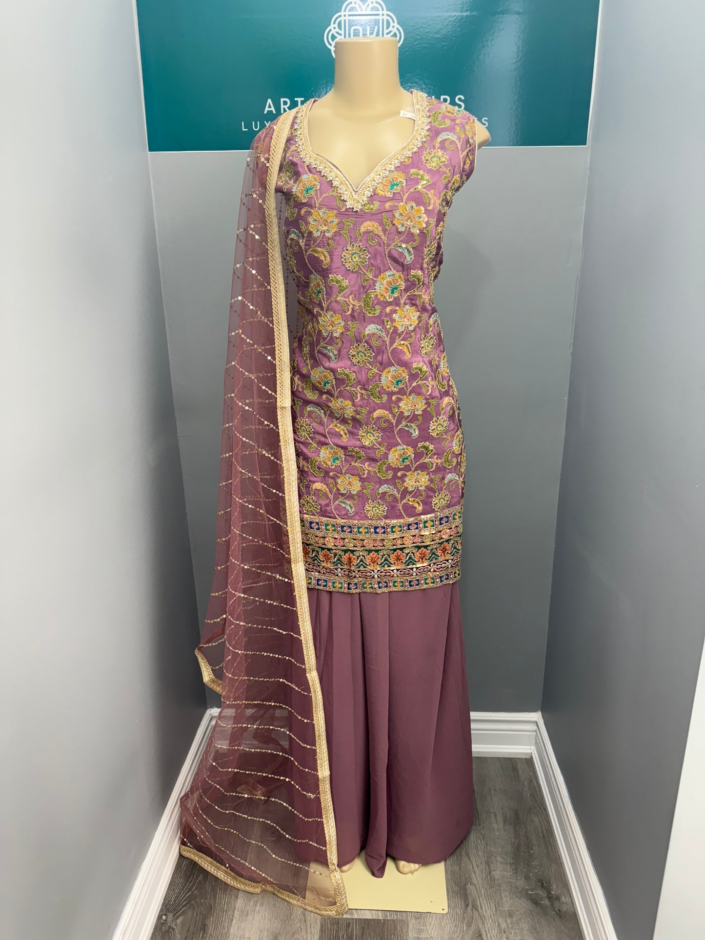 Readymade Sharara Suit- AK5861-27