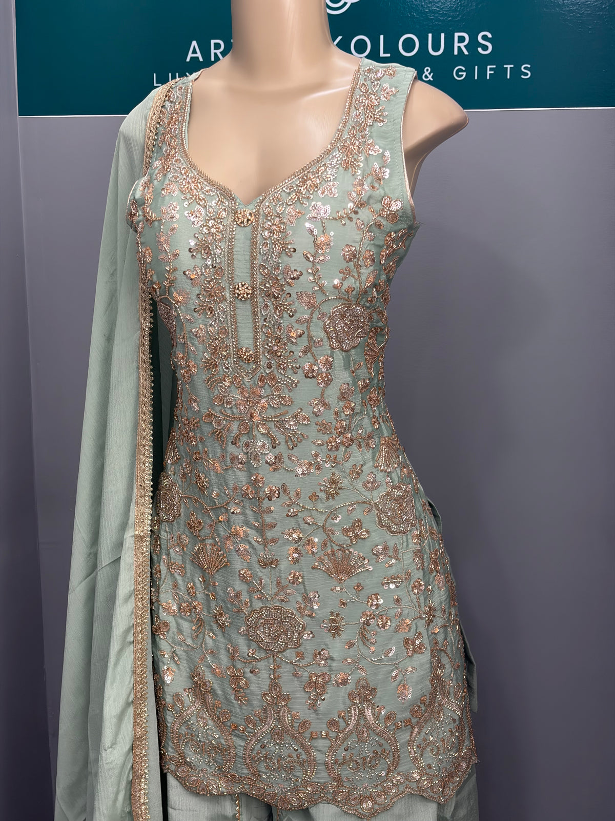 Readymade Sharara Suit- AK5456-1326