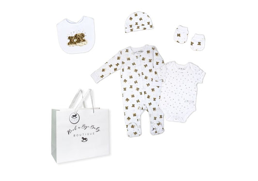 Unisex 5 Piece Mesh Bag Set: Elephant