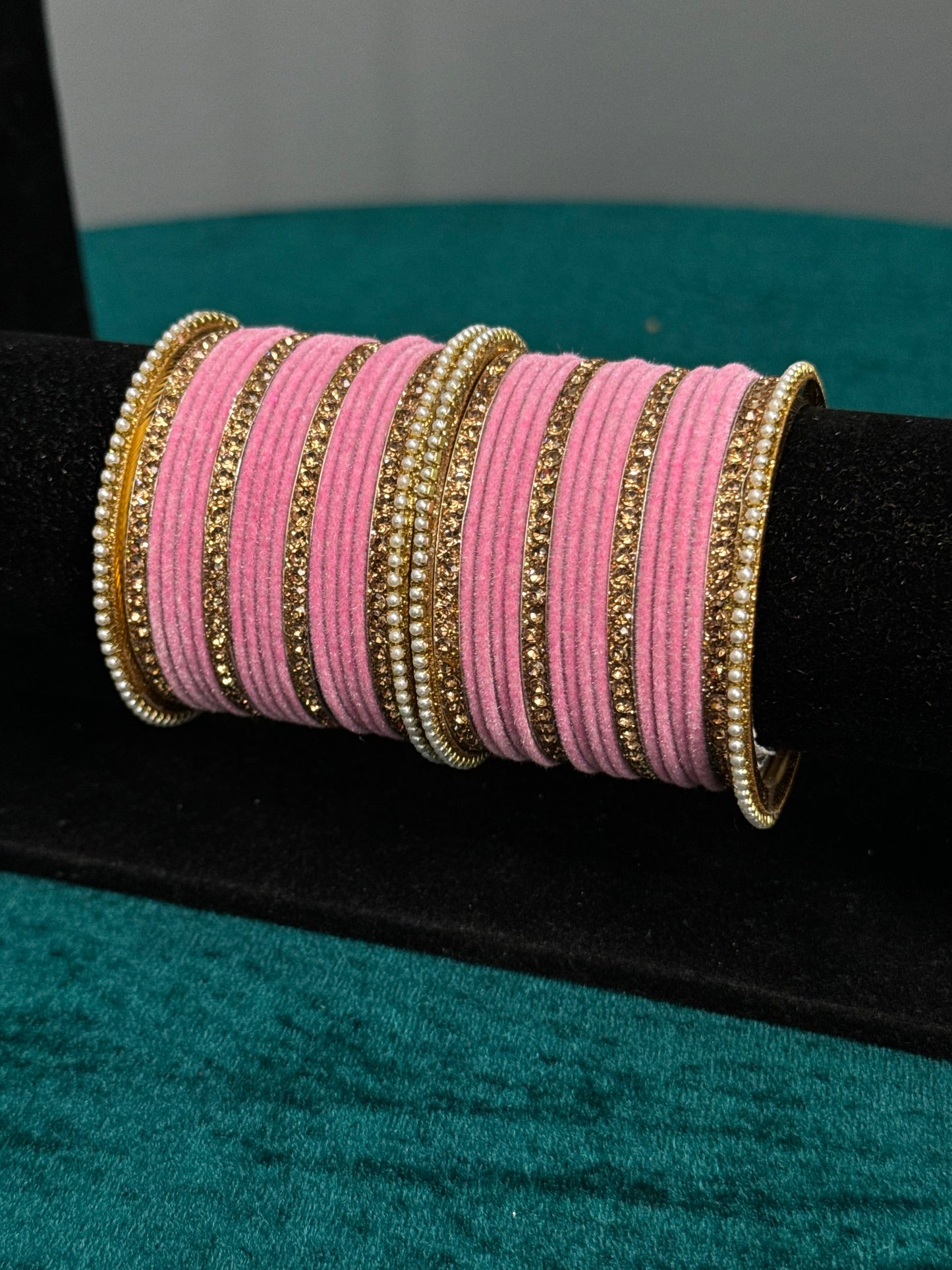 Designer Velvet Work Bangles