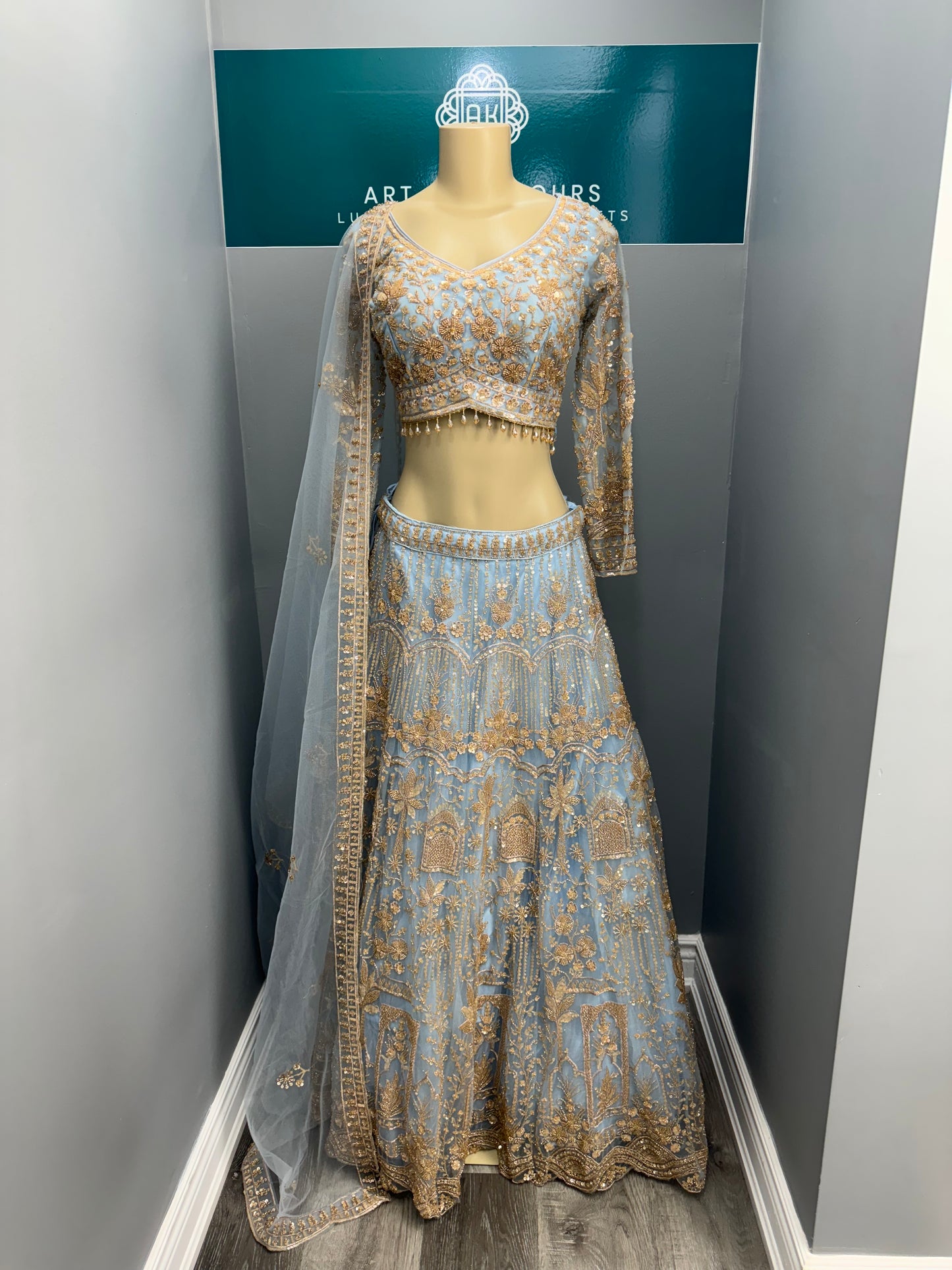Beautiful Embroidered & Beaded Lehenga