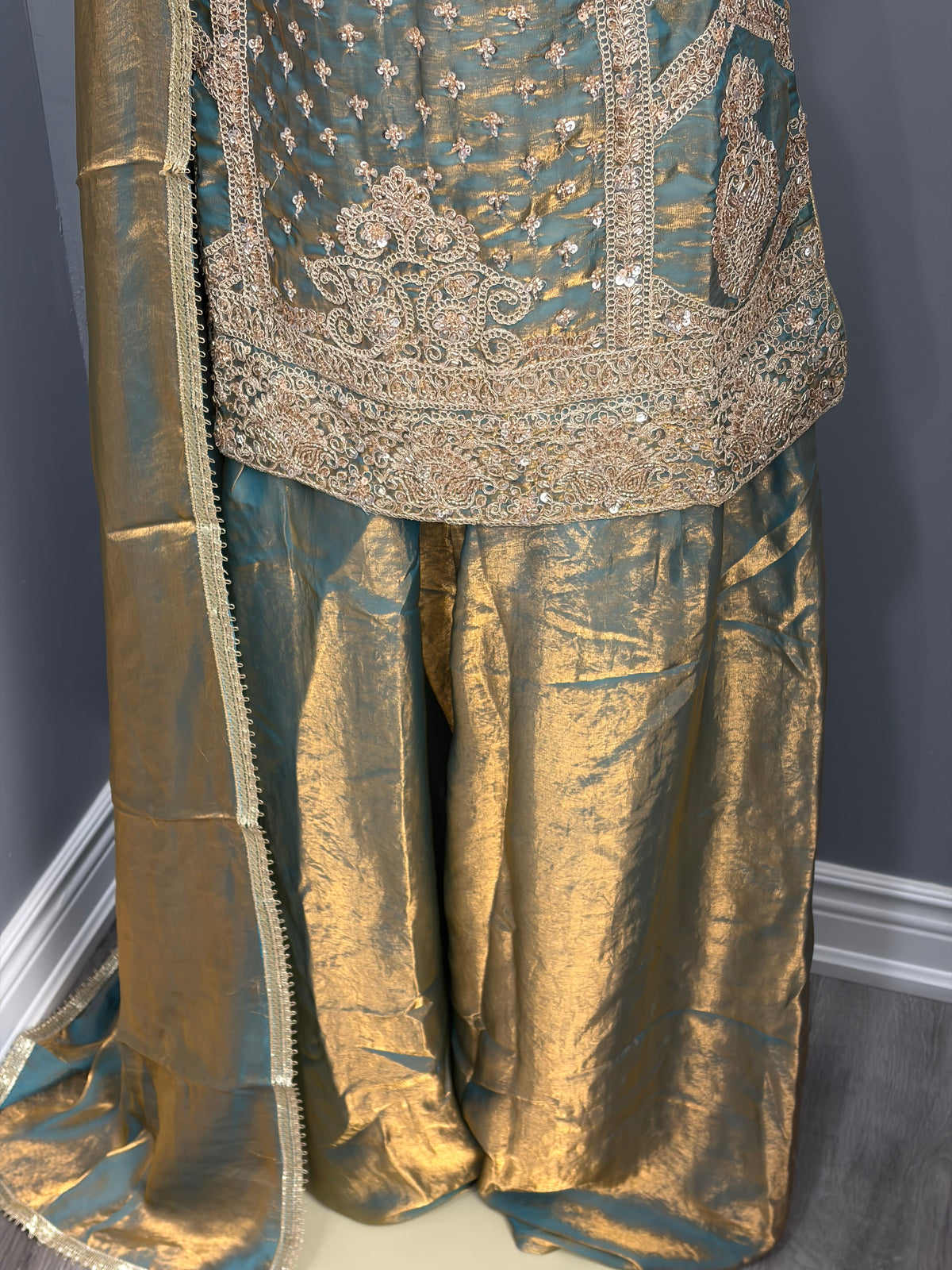 Readymade Shimmer Sharara Suit- AK5758-1126