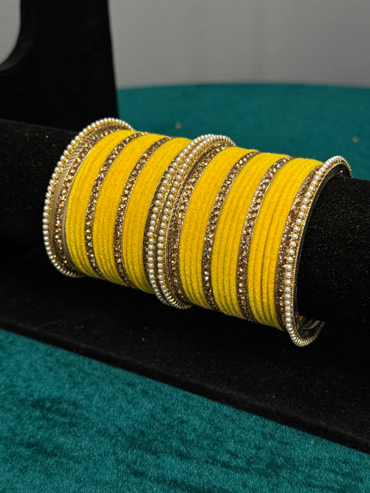 Designer Velvet Work Bangles