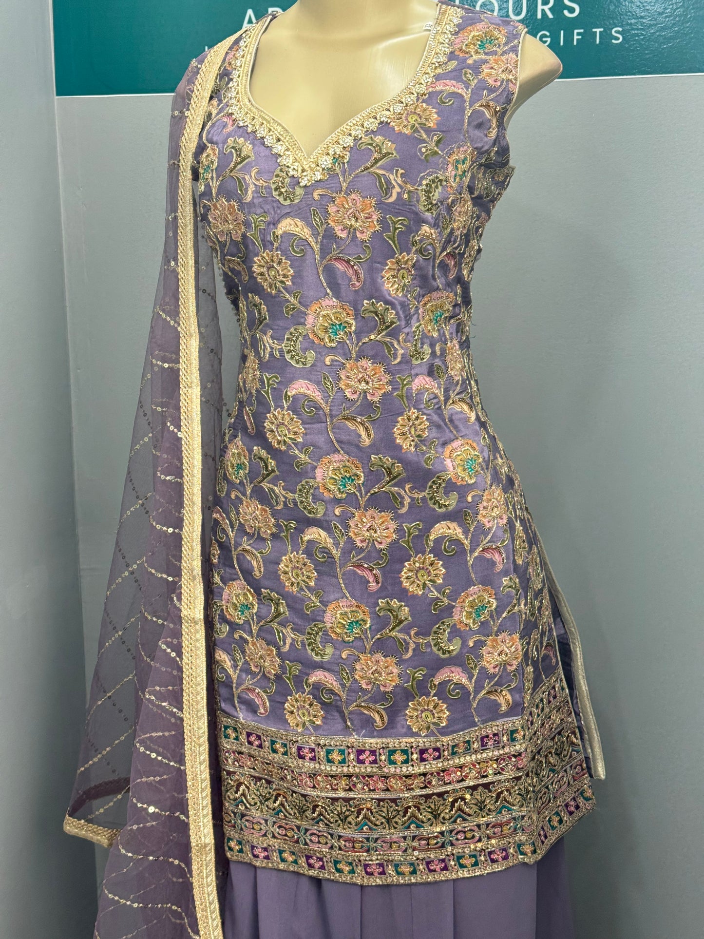 Readymade Sharara Suit- AK5861-27