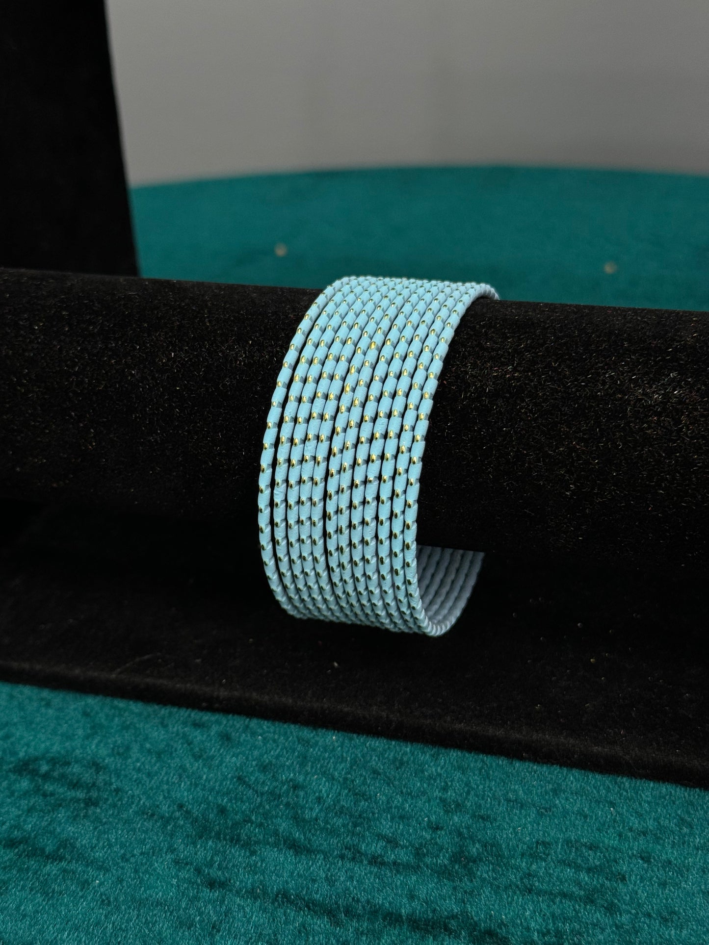 Baby Blue Plain Bangles Size 2.12
