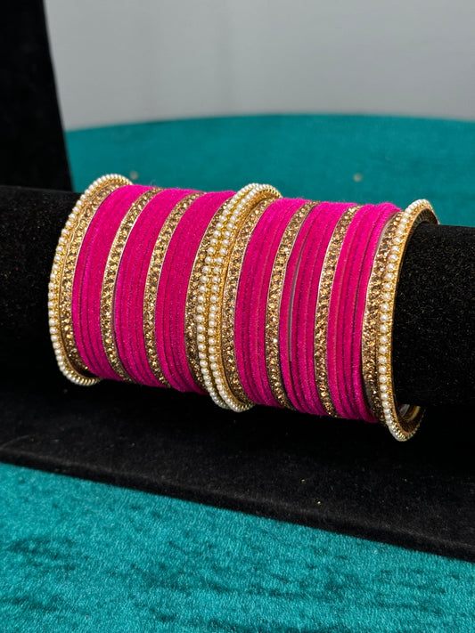 Designer Velvet Work Bangles