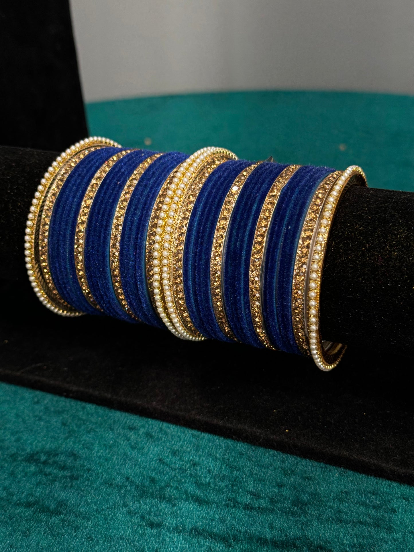 Designer Velvet Work Bangles