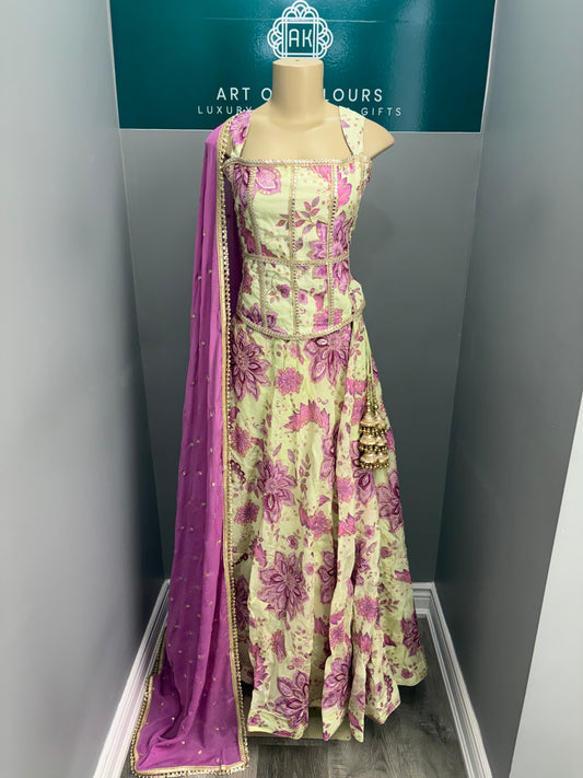 Positionwork Corset Lehenga-AK5960-1026