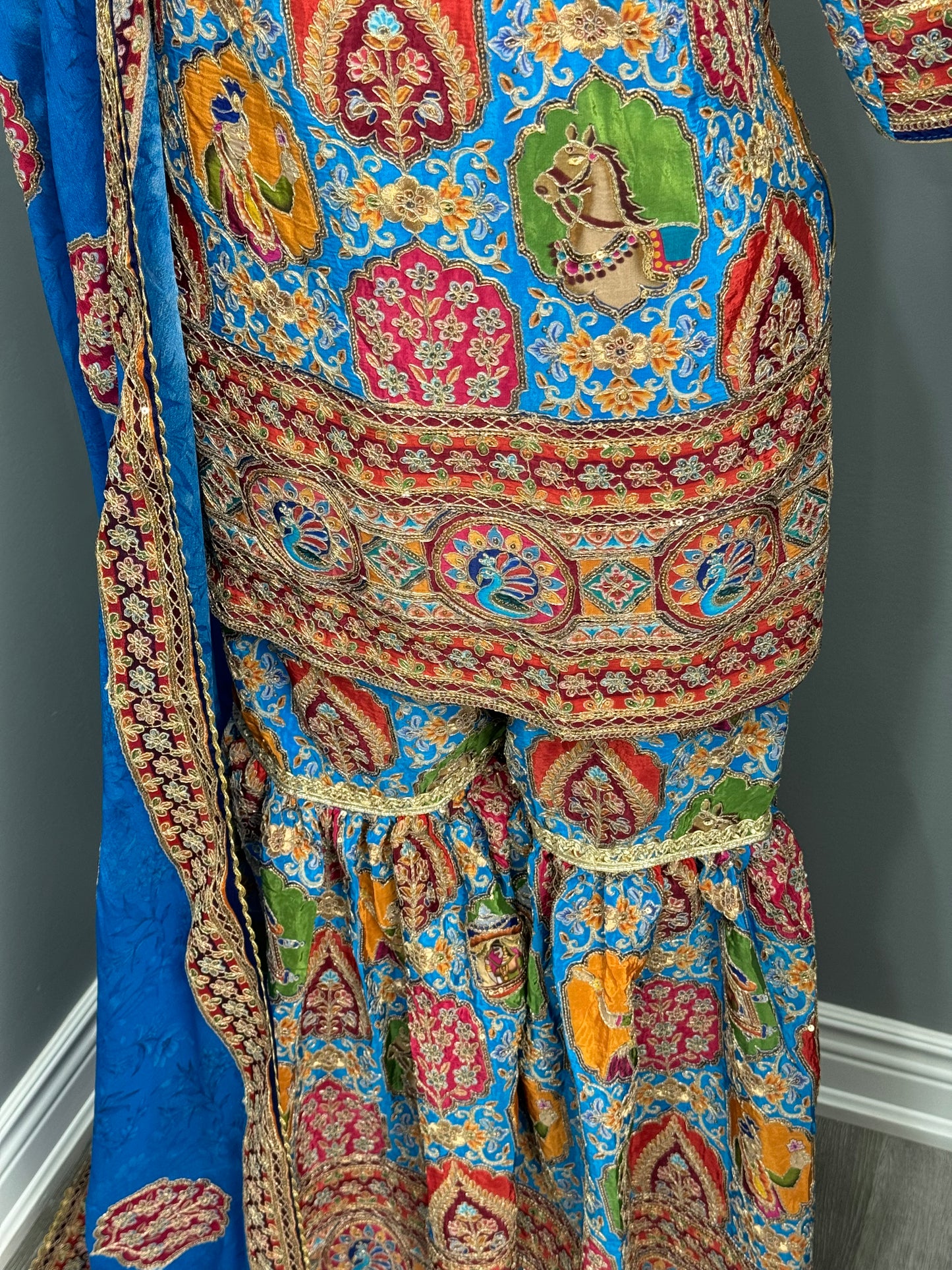 Ferozi Raja Raani Gharara Suit