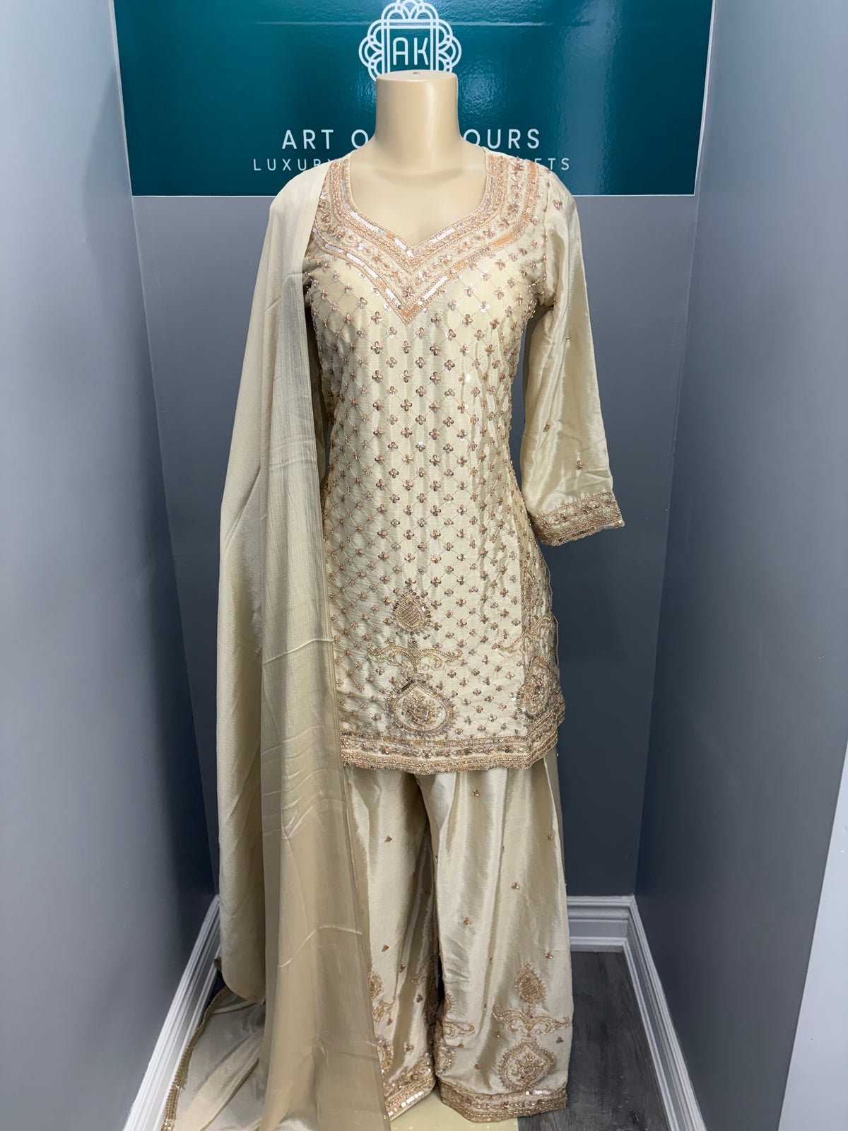 Readymade Sharara Suit- AK5758-0826