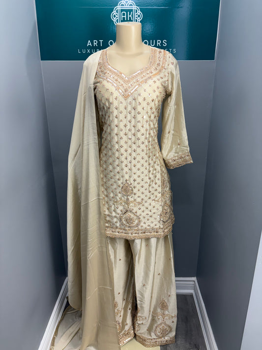 Readymade Sharara Suit- AK5758-0826