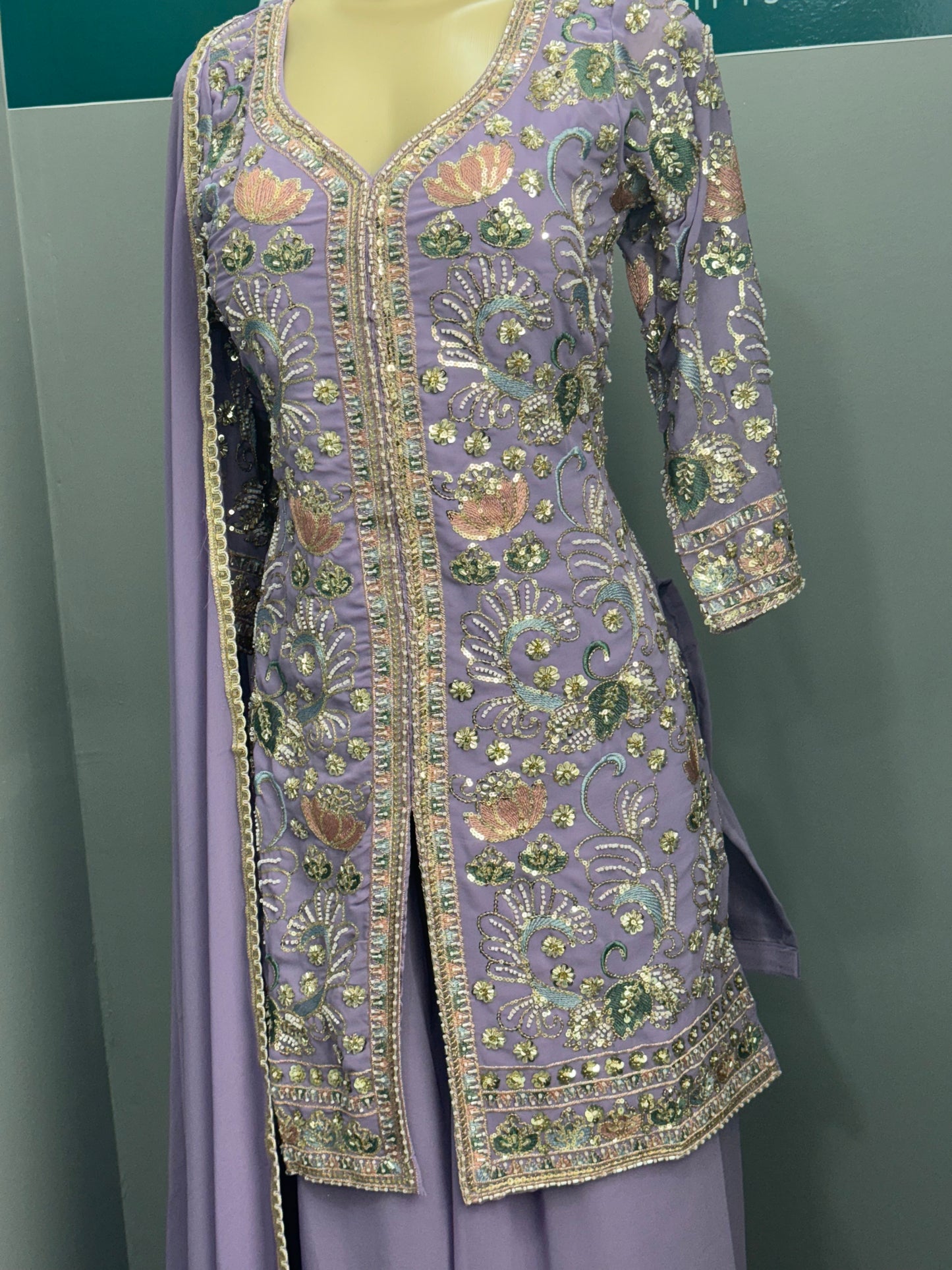 Readymade Achkan Sharara Suit- AK6465-14