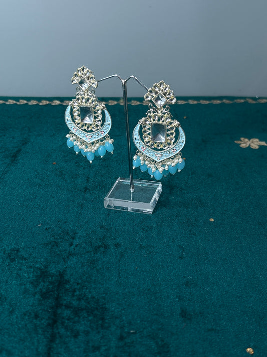 Baby Blue Chandni Earrings