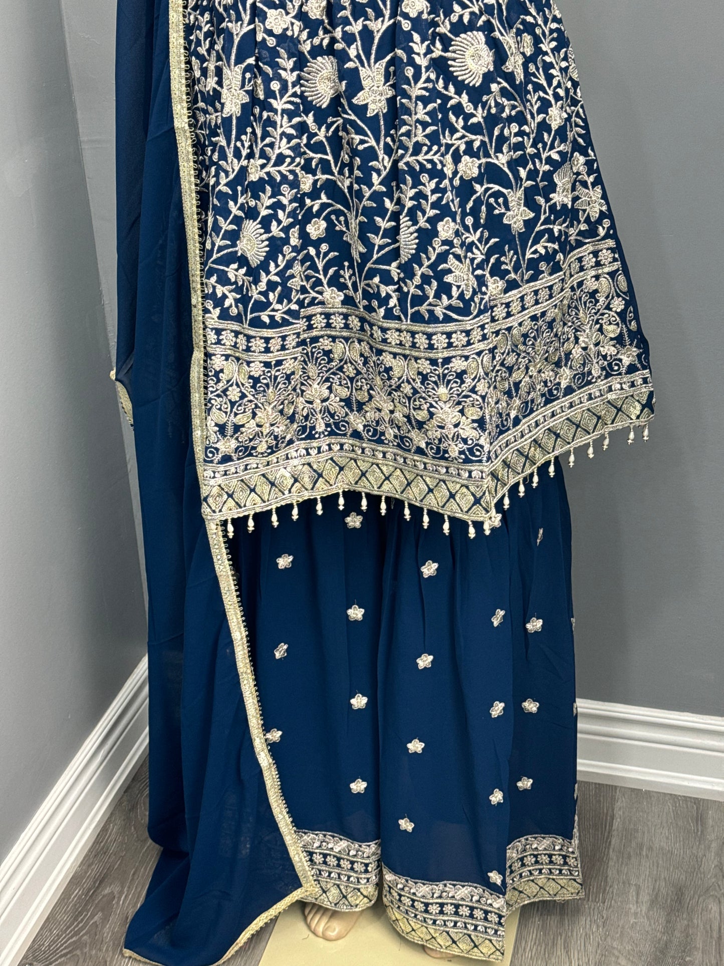 Readymade Frock Gharara Suit- AK4649-42