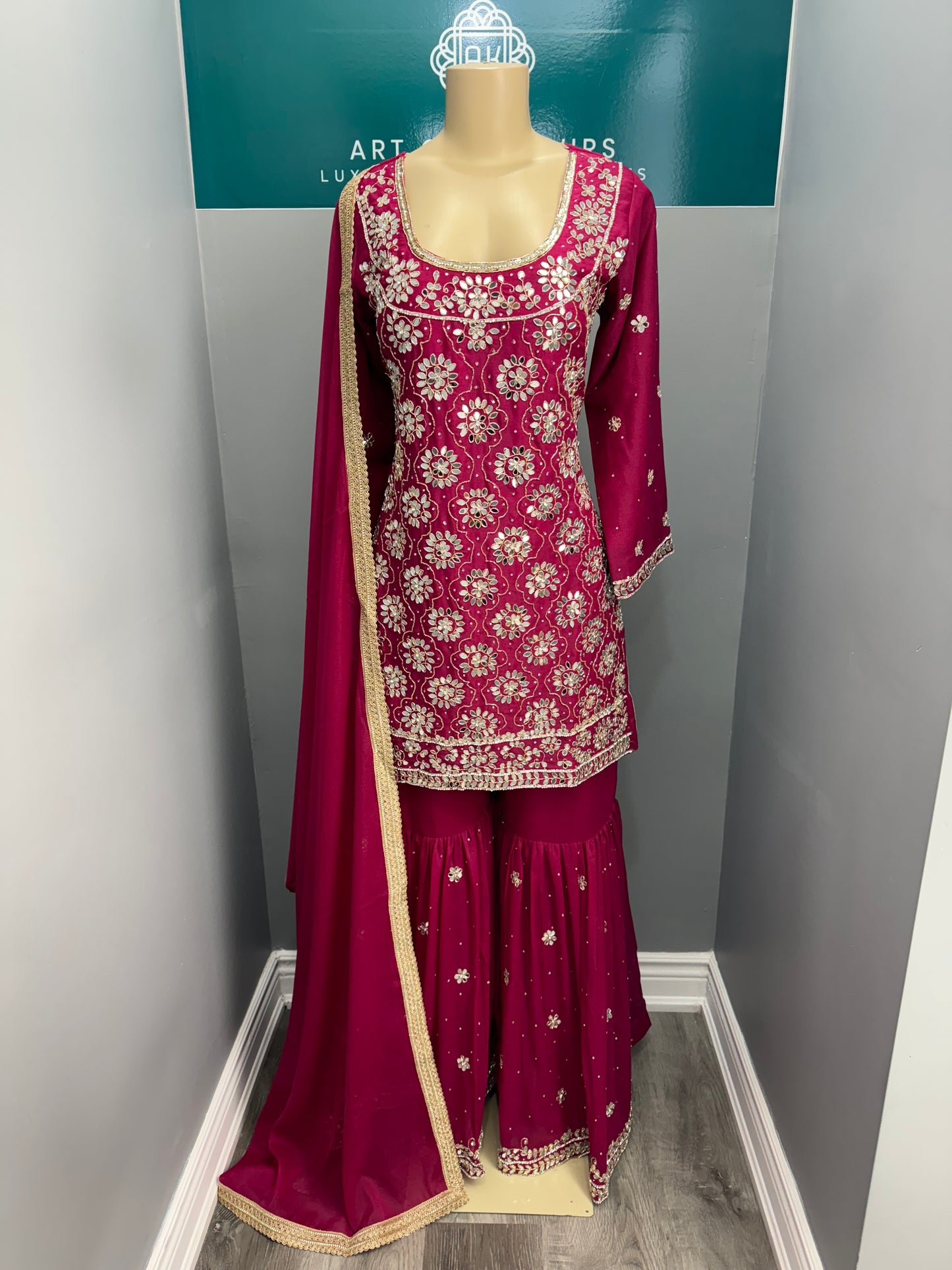 Readymade Gharara Suit- AK33-12